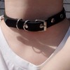 TEMOOUES Party Wear Choker Punk Rock Gothic Stil PU Leder