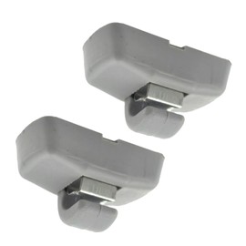 UpAmcarker 3B0857561 2Pcs Sun Visor Clip Hook Bracket Gray Compatible with Passat Golf Polo Seat Skoda 2000-2019