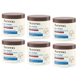 Aveeno Skin Relief Moisturizing Cream, Pack of 6
