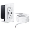 ELECPOW in-Wall Outlet Relocation Kit Recessed Power Box with 2