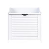 Household Essentials Single Load Hamper Cabinet Seat, White