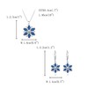 FANZE Snowflake Jewelry Set Cubic Zirconia Elegance Snowflake Necklace Lever