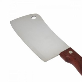 TrueCraftware- 6" Stainless Steel Asian Cleaver with Riveted Wood Handle- Kitchen Cleaver Chef Knife Cleaver Kitchen Knife Chopper Butcher Knife Meat Cleaver Knife for Home Kitchen and Restaurant