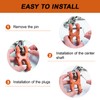 Leero 4 Pack 5/16" Double Clevis Link, G70 Chain Repair