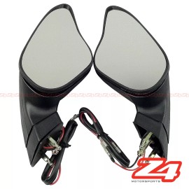 Z4-Motorsports Ducati 848 1098 1198 Rear View Mirrors Integrated LED Turn Signal Blinkers