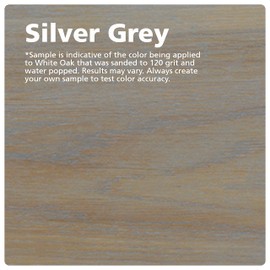 Rubio Monocoat Wood Stain & Finish 65 ft² - Silver Grey | Oil Plus 2C | Quick-Dry, Eco-Friendly Linseed Wood Oil for Indoor Use, Includes Accelerator (Part B) | Protector | 130 ml
