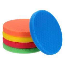 WorkBless 5PCS Buffing Polishing Pads, 180mm Face for 7 Inch Backing Plate Buffing Sponge Pads Cutting Polishing Pad Kit for Car Buffer Polisher Compounding,Polishing and Waxing