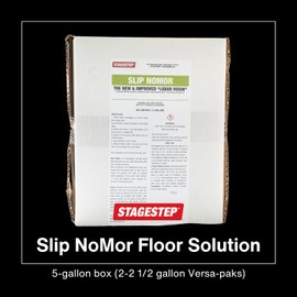 Stagestep Slip NoMor Floor Solution, 1 Gallon, Concentrated Non Slip Floor Solution For All Surfaces
