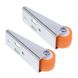 HOMSFOU 2pcs Sliding Door Roller Wheels Heavy Duty Support Wheel for Drooping Doors for Garden Gates and Fences Easy Installation for Cabinets and Closets