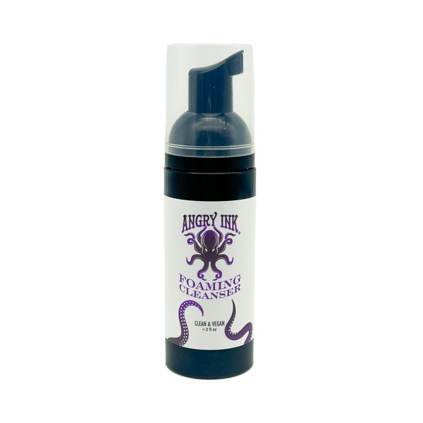 Angry Ink® Foam Cleanser for Tattoos. Clean and Vegan Ingredients.