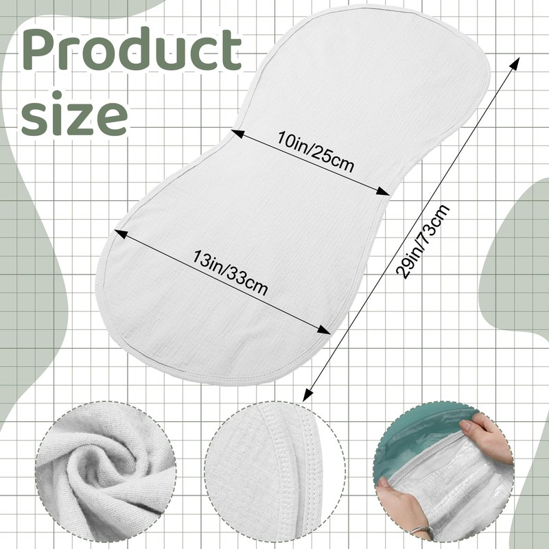 Hahafelt 3 Pcs Changing Pad Liners Fits in Peanut Shape