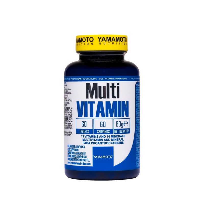 YAMAMOTO Nutrition, Multi VITAMIN 60 Compresse, Integratore Alimentare con Vitamine