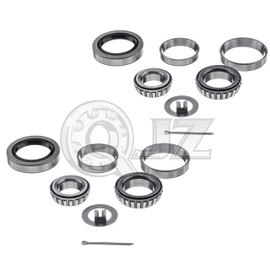[2-Sets] 3500lbs Trailer Axle Bearing Kit L44649/10, L68149/11 for #84 Spindle,1.719'',10-19 Seal