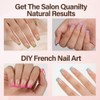 Misssix Uñas Postizas Francesas Xbasictips, 150 Unidades, Uñas Cortas Cuadradas
