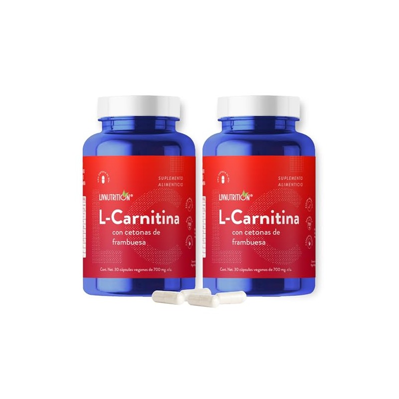 L Carnitina con Cetonas de Frambuesa con 60 capsulas de