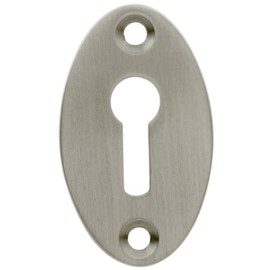 Nostalgic Warehouse Classic Keyhole Cover, Satin Nickel, 701370