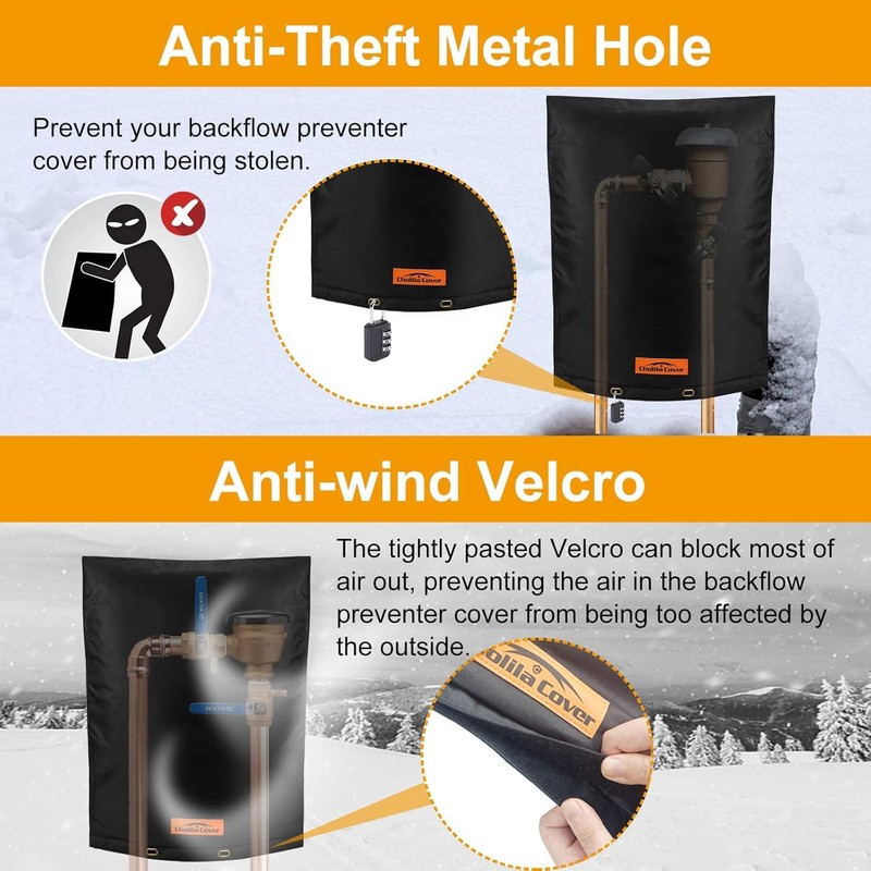 Cholila Cover Backflow Preventer Cover Insulated with Thicker 7 Layers