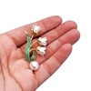 GFM® Lily Of The Valley Faux Pearls Brooch (BRCH-LOTV-2252)