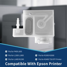 AMOILS 4Pcs Upgraded Printer Ink Damper Dumper Fit for E-pson P408 L805 L1300 L1800 L1400 R1390 R1900 R2000 R2400 T50 DTF Printer, Dumper Replacement