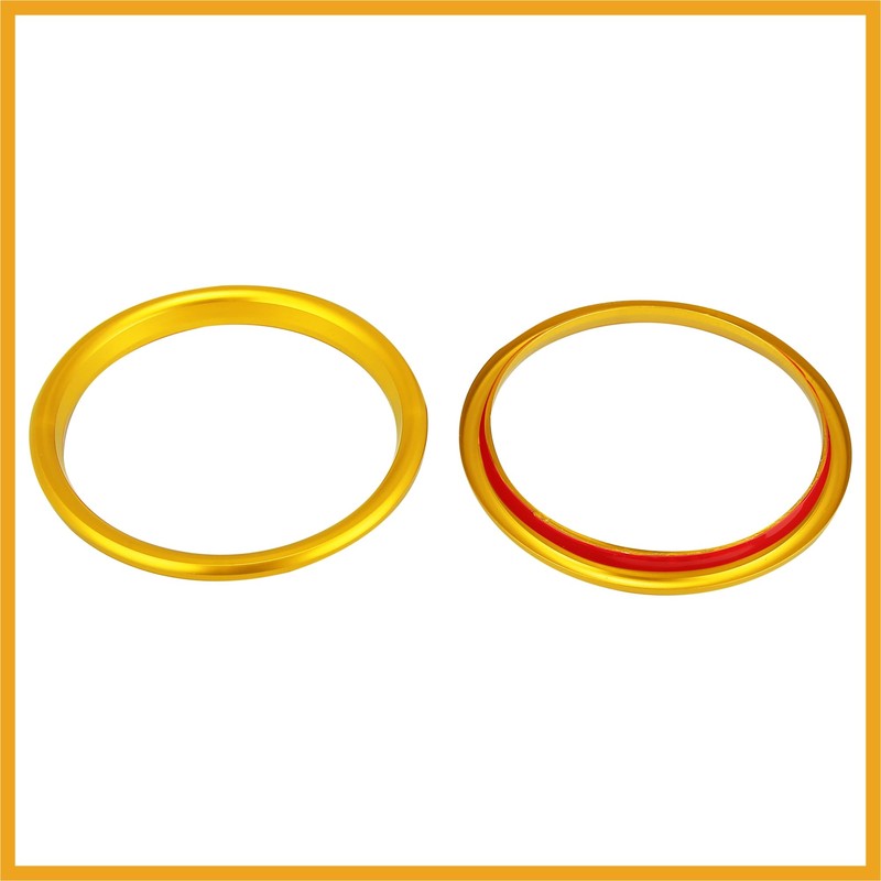 Partuto 4 Pcs Gold Tone Car Air Conditioner Vent Outer