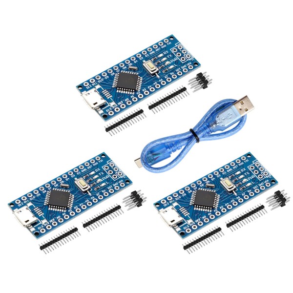 Nano V3.0 Board with Cable, AYWHP 3PCS Nano Board ATmega328P,