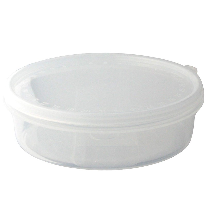 Nagao Storage Containers, Round Polypropylene, Shallow Type, 6.8 fl oz