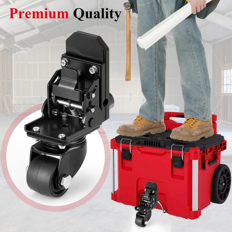 Heavy-Duty Wheels for Milwaukee Packout, Packout Wheels for Milwaukee Rolling
