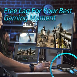 4k Gaming Video Capture Card - HDMI to USB 3.0 Type C, 4K @60 Input, 1080P 60FPS Record, Free Lag Loop, Support Windows MAC Linux, OBS Wirecast,YouTube Twitch Burned, P Panoraxy Video Capture Device