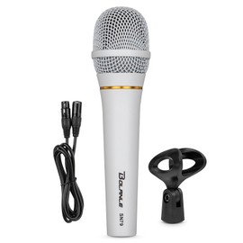 Bolanle Dynamic Vocal Microphone with Shock-Mounted Cartridge,Steel Mesh Grille and Integral Pop Filter,Ideally Suited for Speakers,Karaoke Singing Machine,Amp,Mixer
