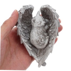 Outanaya Angel's Wing Resin Sculpture Outdoor Garden Decor Creative Angel Statue for Home Desktop Ornament Stylish Figurine for Interior Decoration for Any