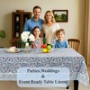 CPC Cotton Tablecloth 80x120 Inch Rectangle Indian Block Print Tablecloth-