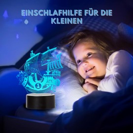 LED Light Anime Manga One Piece Thousand Sunny Colour Changing USB Night Light and Decoration