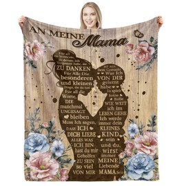 CAPRIFIC Mother's Day Gift Gifts for Mum Gifts for Mum Birthday Mum Gift Christmas Day Mother's Day Gift Mum Blanket from Son (130 x 150 cm)