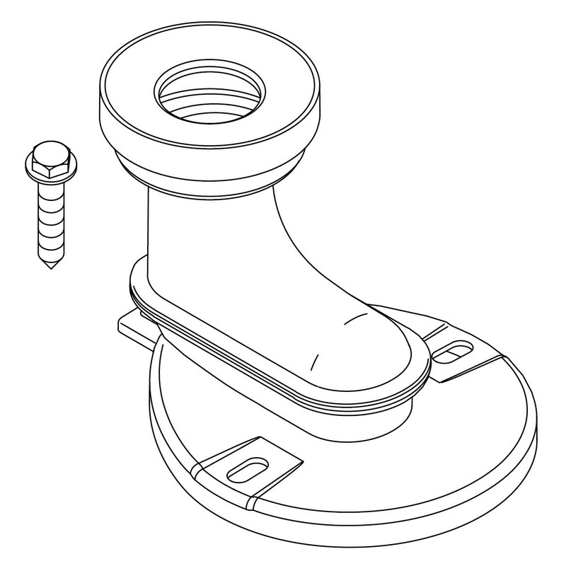 KOHLER 1302617 Plastic Trapway Service Kit, Unfinished