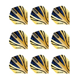 RED DRAGON Luke Humphries Gold Hardcore Premium Standard Dart Flights 3 Sets Per Pack (9 Dart Flights in total)