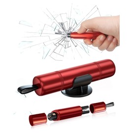 SCJJZ 1 Stück notfallhammer auto,Gurtschneider Notfallhammer,Nothammer Auto Mit Gurtschneider,Notfallhammer Auto,sind Notfall Rettungswerkzeuge unerlässlich,Mit Prüfglas und Standfuß