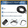 Partuto Universal Car Door Edge Guards, Exterior 9.84ft U-Shaped Door