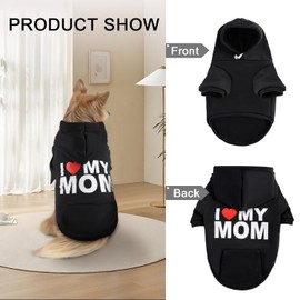 Dog Sweaters Hoodies for Large Dogs Security Ultra-Soft Fleece Dog Sweatshirt Cold Weather Winter Pet Winter Clothes with Pocket for Small Medium Large Dogs Cats