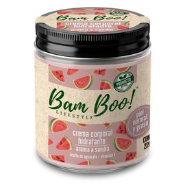 Crema Hidratante y Humectante para Cara y Cuerpo Sandía y Coco 220g Bam Boo! Lifestyle (Sandía)