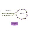 10 Pcs Flower Crown Headbands, Multicolor Boho, for Wedding