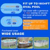 18x34 ft Oval Pool Cover for Above Ground Winter Pool,Rectangle