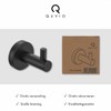 QUVIO Handtuchhaken, 4 Stück Handtuchhalter, Handtuchhaken für Badezimmer Büro Schlafzimmer