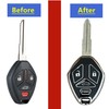 TAPAYICA For Mitsubishi Key Fob Shell Keyless Remote Key With
