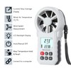 Digital Anemometer, Handheld Wind Speed Meter with Temperature/Humidity Sensor, USB