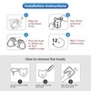 nabreeli Adhesive Hooks for Hanging 24 Pack, 33 lbs Heavy