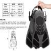 Breezee Market Aletas Natación Snorkeling Ajustable Flexibles Talón Abierto