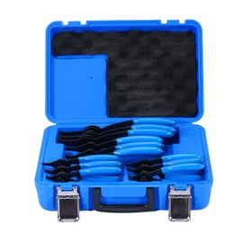 ZUXUSE 12Pcs Snap Ring Pliers Set, Convertible Internal/External Retaining Ring Pliers Set 0.038in 0.047in 0.070in 0.090in