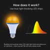 KINUR 7W A19 1800K Amber Light Bulb-Warm Light Bulbs for