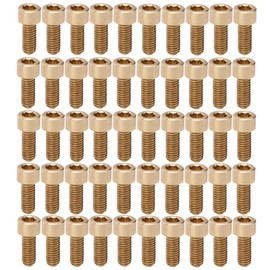 50Pcs Cap Hex Socket Screw Copper Fastener Hardware Tools Industrial Supplies M6M6x14mm