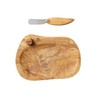 Berard Olive-Wood Handcrafted Butter Dish and Knife
